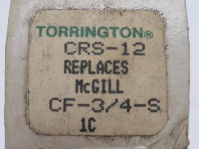 Torrington CRS-12; Flat Cam Follower 3/4" Roller OD x 1/2" Wide