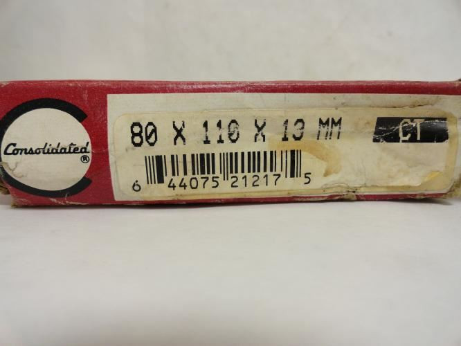 Consolidated 80X110X13MM; Oil Seal 80 ID x 110 OD X 13mm Wide