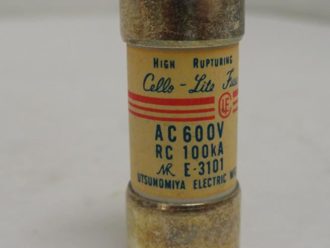 Utsunomiya JG1-20; Cello-Lite Fuse 20Amp; 600VAC; 100kA
