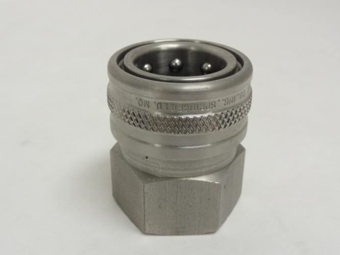 Foster 75FSS; Straight-Thru Connector; SS-303; 3/4 FNPT