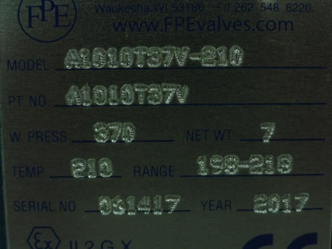 Fluid Power Energy A1010-T37V-210; Thermal Control Valve; 1"NPT