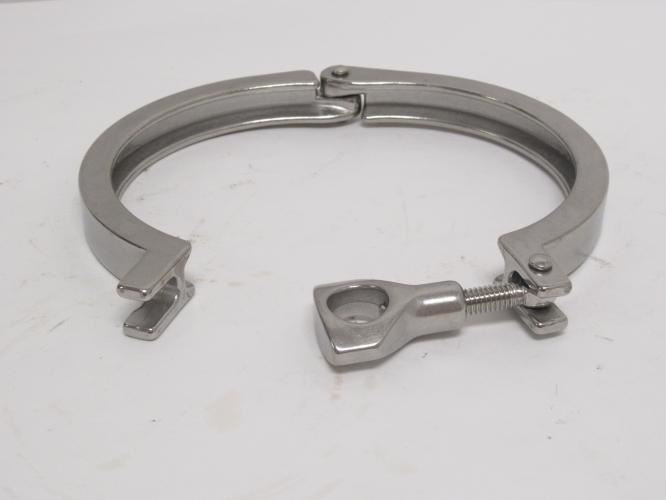 MFG- 13MHHM400; Single Pin Sanitary Pipe Clamp 4"; SS-304