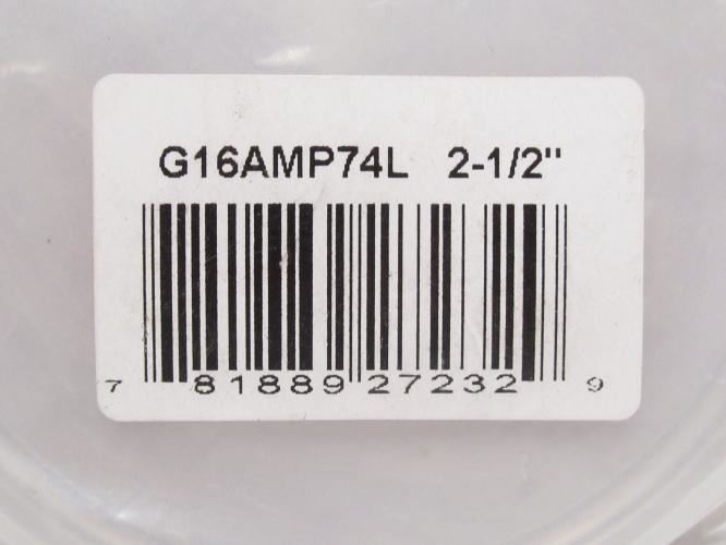 MFG- G16AMP74L; Sanitary End Cap; SS-304; 2-1/2" Clamp