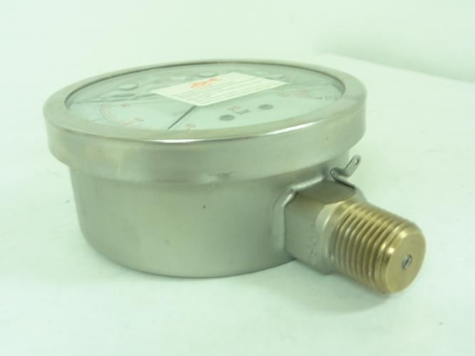 Nuova Fima PI-1906-15; Pressure Gauge; 0-2.5Bar; 3/4"NPT