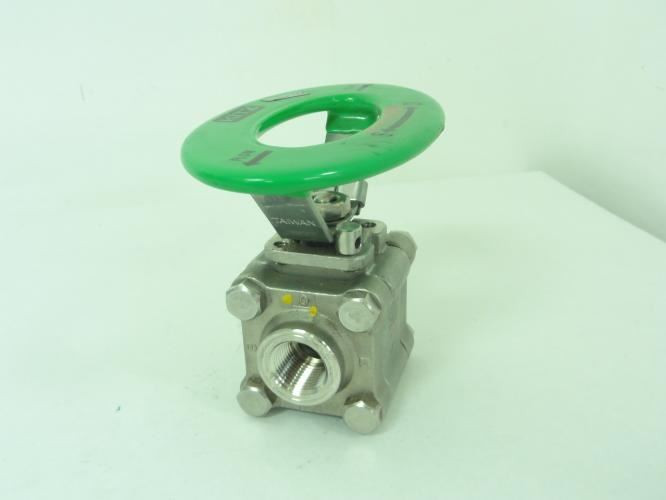 Kitz 329F-LOH-1/2; Ball Valve; 1/2"NPT; 1500WOG; 3-Piece