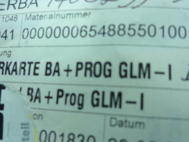 Bizerba 65488550000; Control Card BA+Prog GLM-I