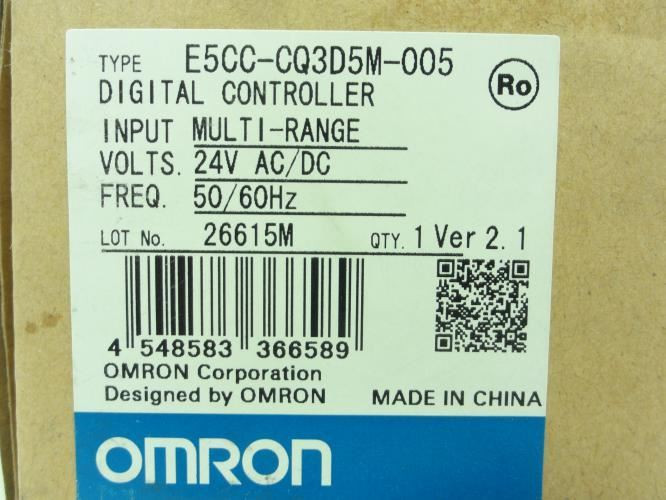 Omron E5CC-CQ3D5M-005; Temperature Control Module; 24V; LCD