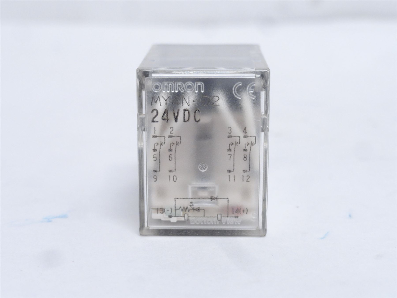 Omron MY4N-D2-DC24; Relay; 3A; 250VAC/30VDC; Coil 24VDC; 4PDT
