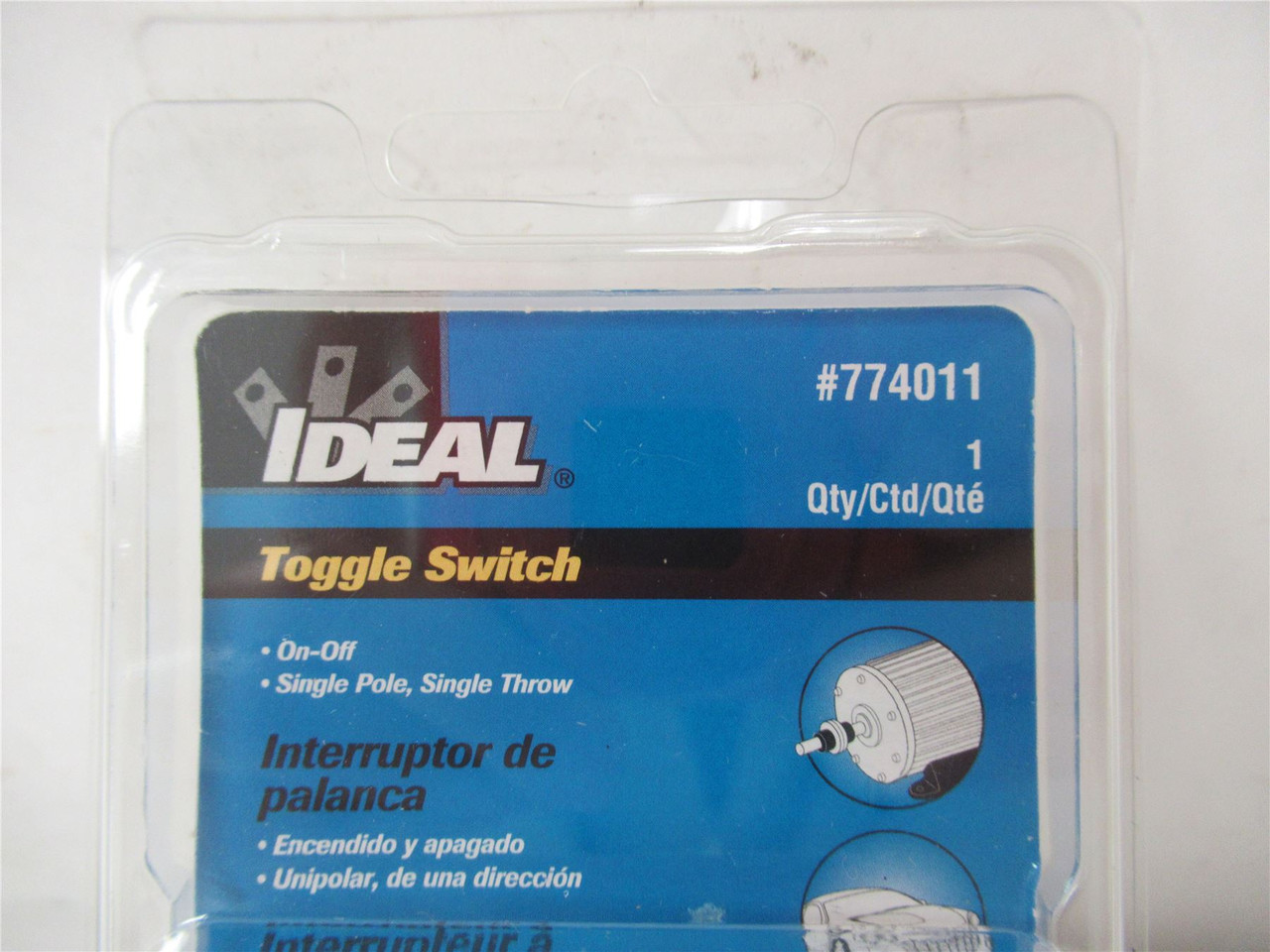 Ideal 774011; Toggle Switch 125-250VAC 3/4HP