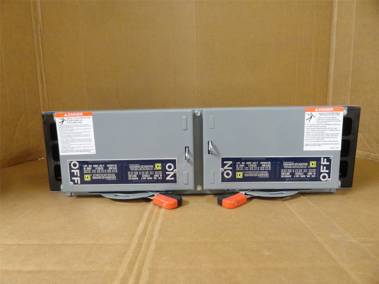 Square D QMB362T; Fusible Disconnect Switch; 60A; 3P; 600VAC