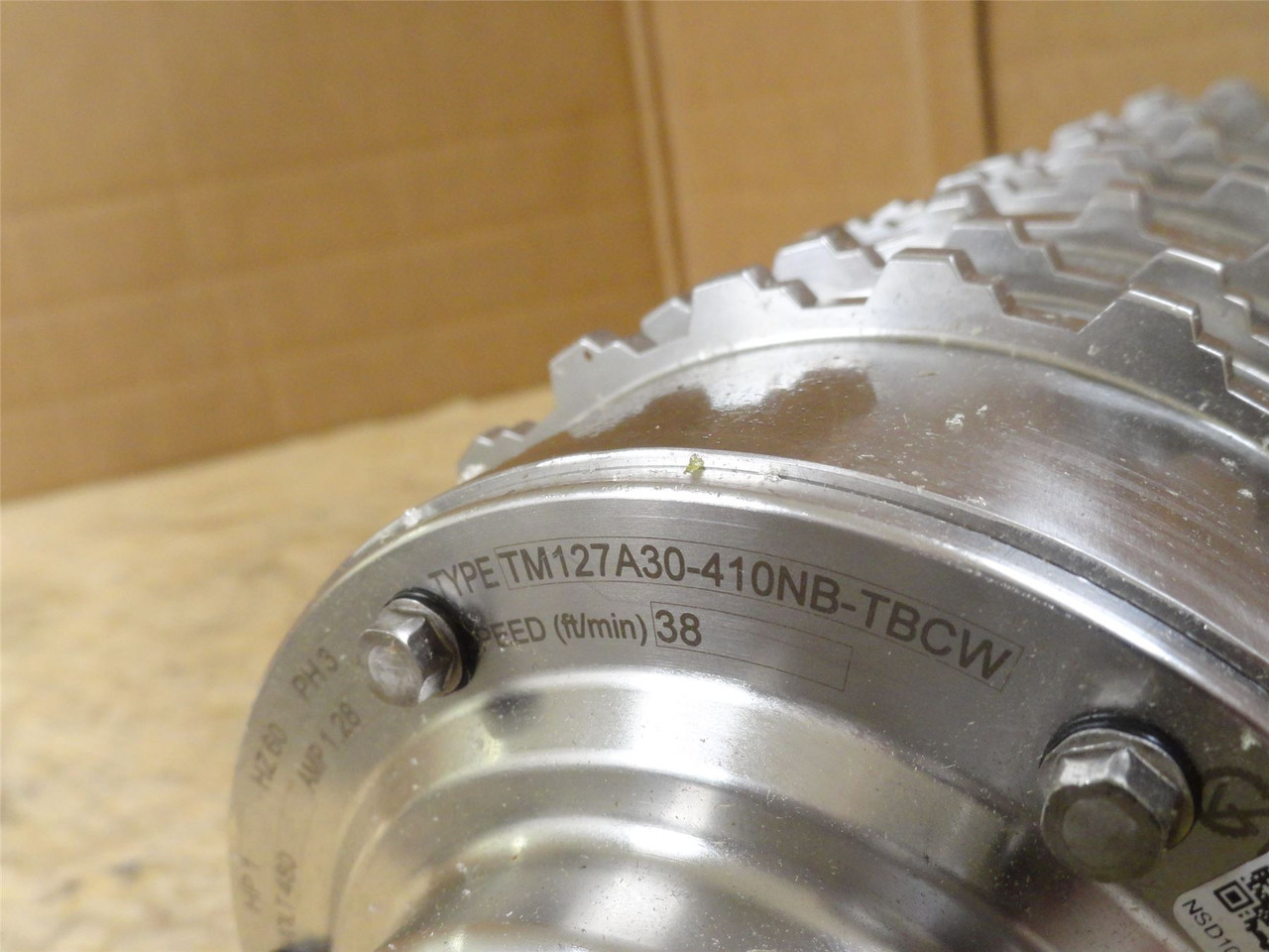 VanderGraaf TM127A25410NB-B; Drum Motor; 1HP; 13" Belt Width