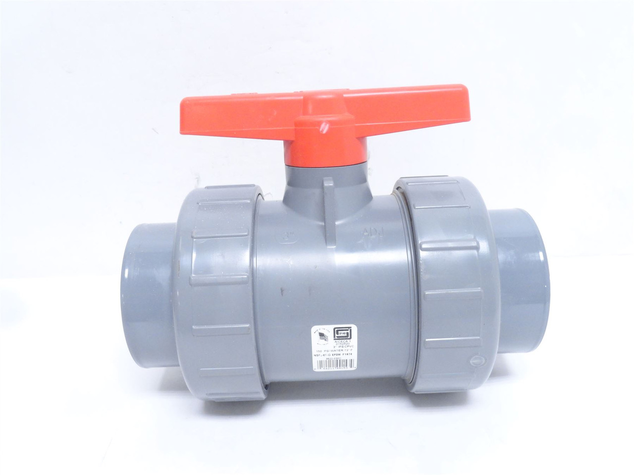 Spears 3622-030C; Two-Way SCH 80 PVC Ball Valve; 3" Socket