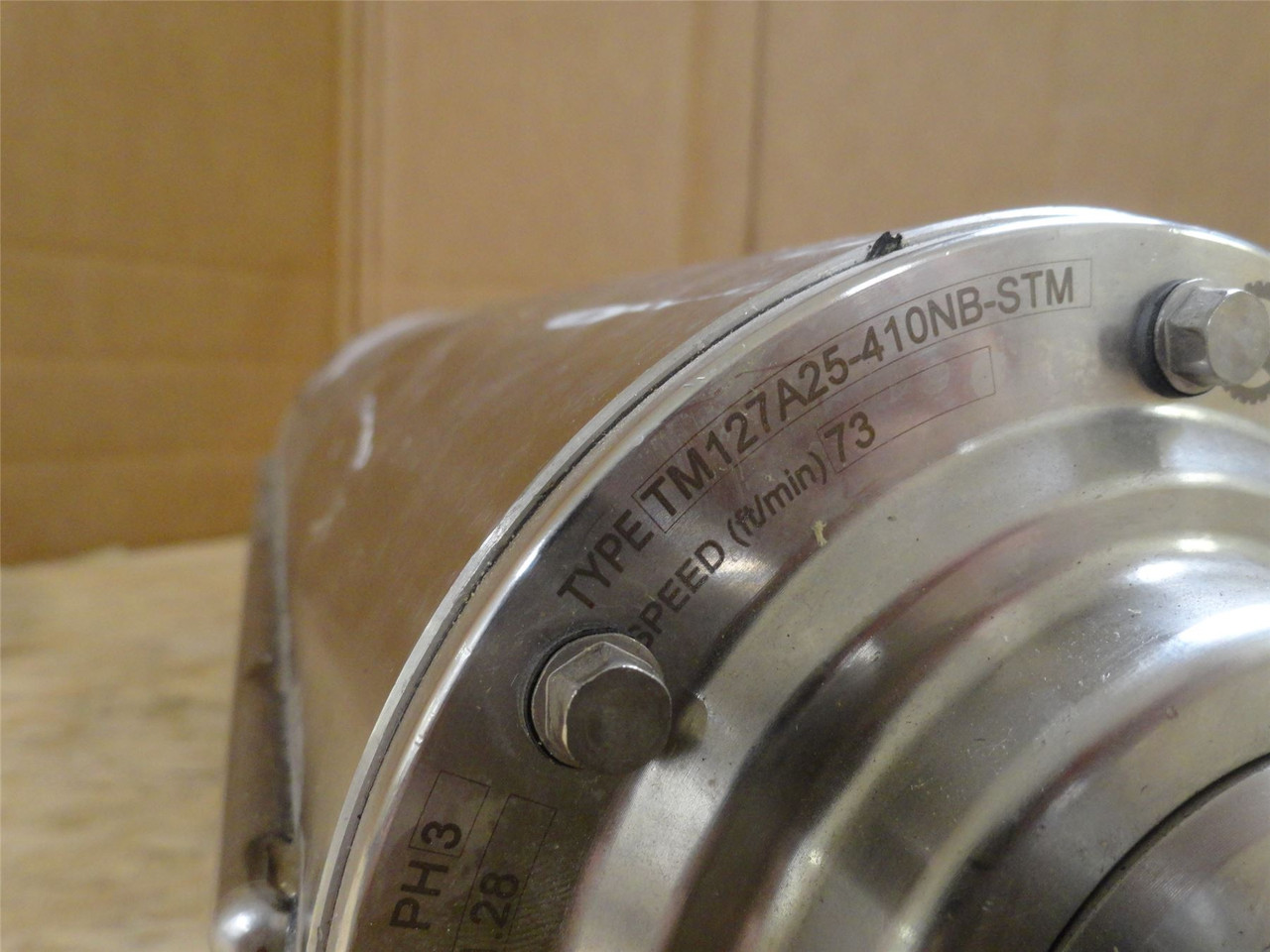 VanderGraaf TM127A25-410NB-STM; Drum Motor; 13" Belt Width