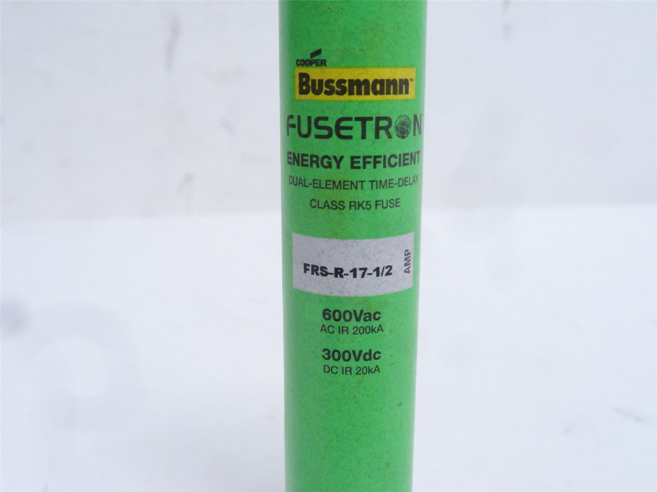 Bussmann FRS-R-17-1/2; Time Delay Fuse 17-1/2A; 600VAC/300VDC