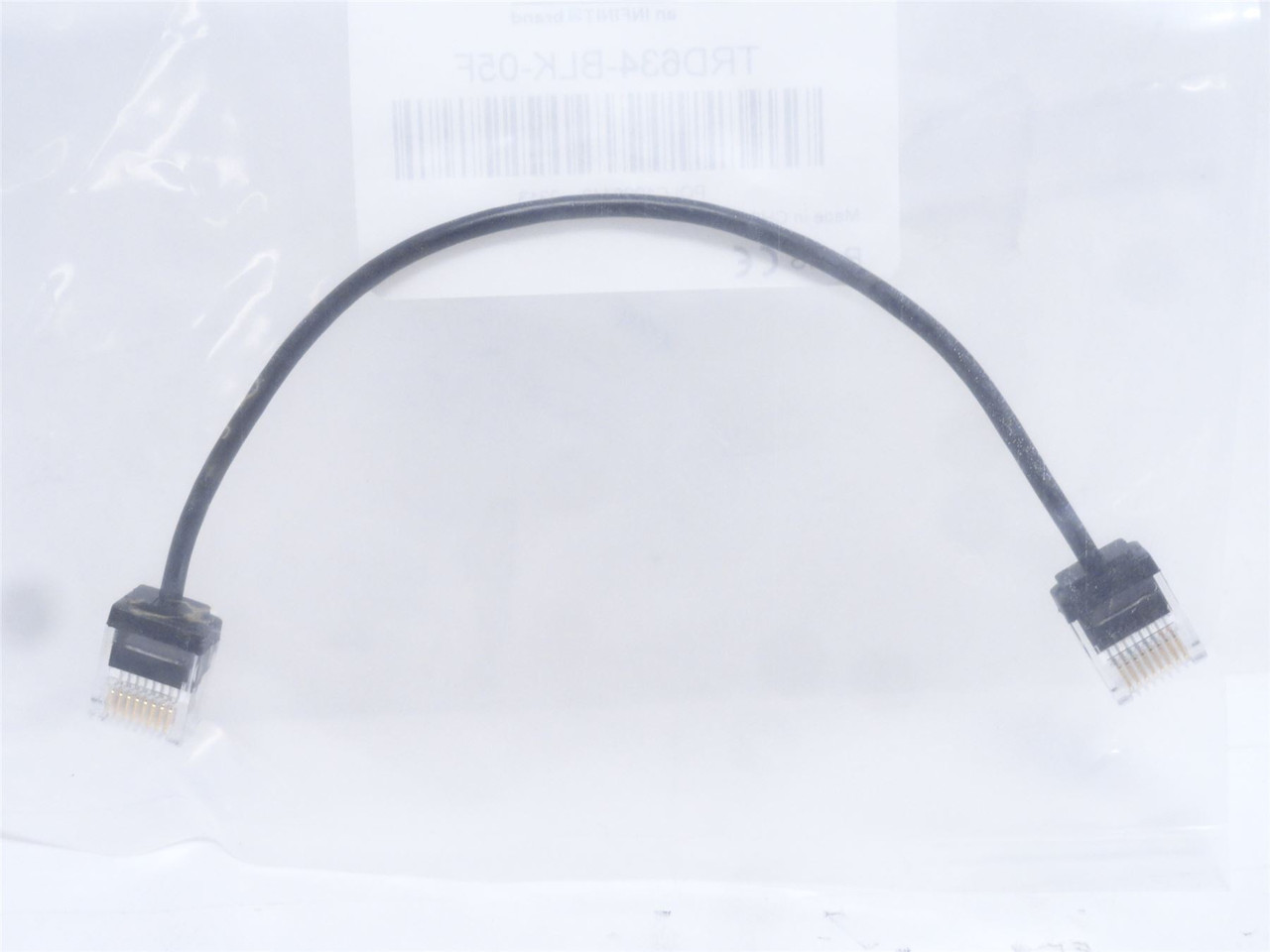 L-Com TRD634-BLK-05F; Modular Cable Plug to Plug RJ45