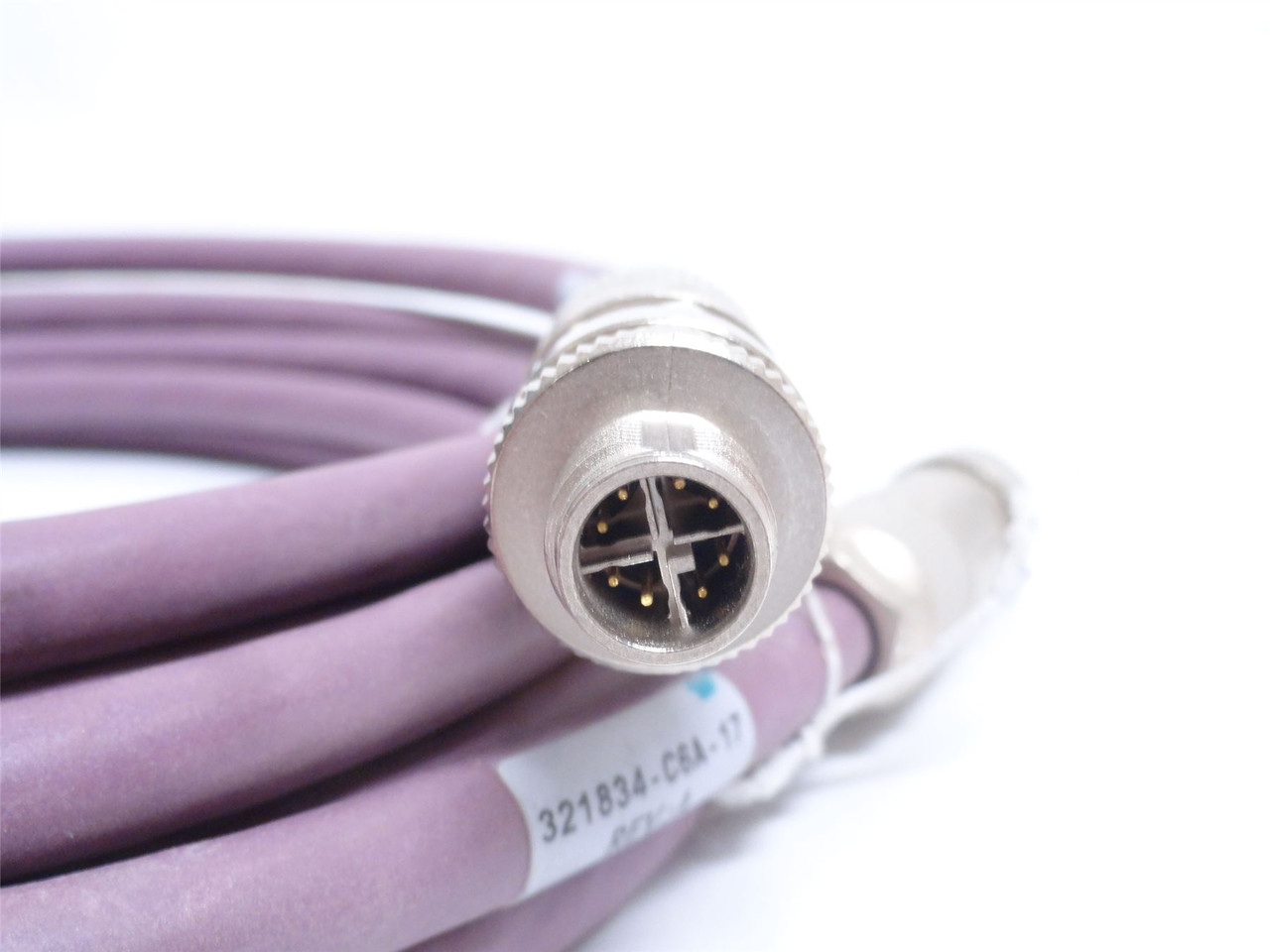 MFG- 321834-C6A-17; Ethernet Cable; M To FX Coded; M12; 17' L