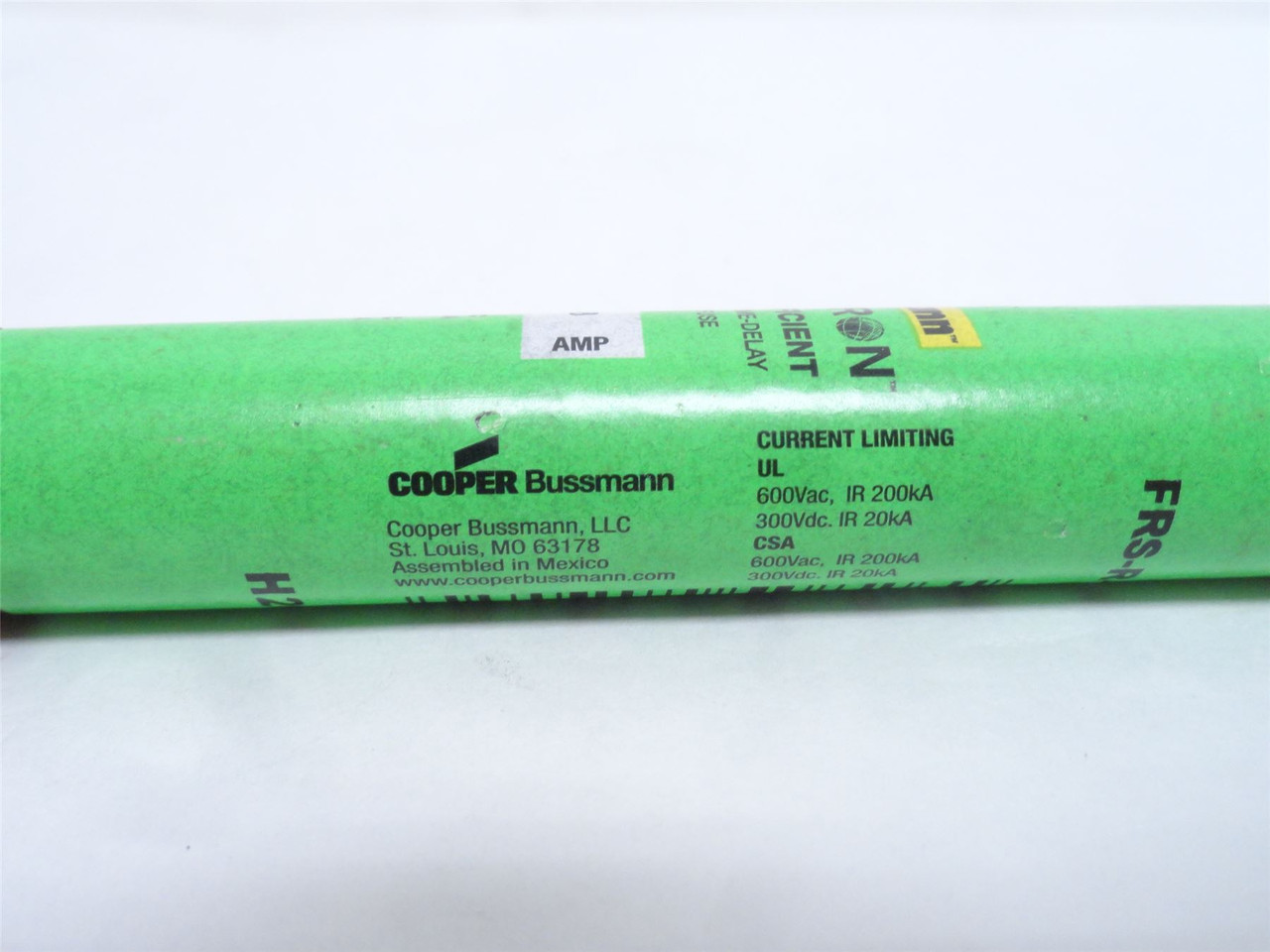 Bussmann FRS-R-8; Time Delay Fuse; 8A; 600VAC/300VDC