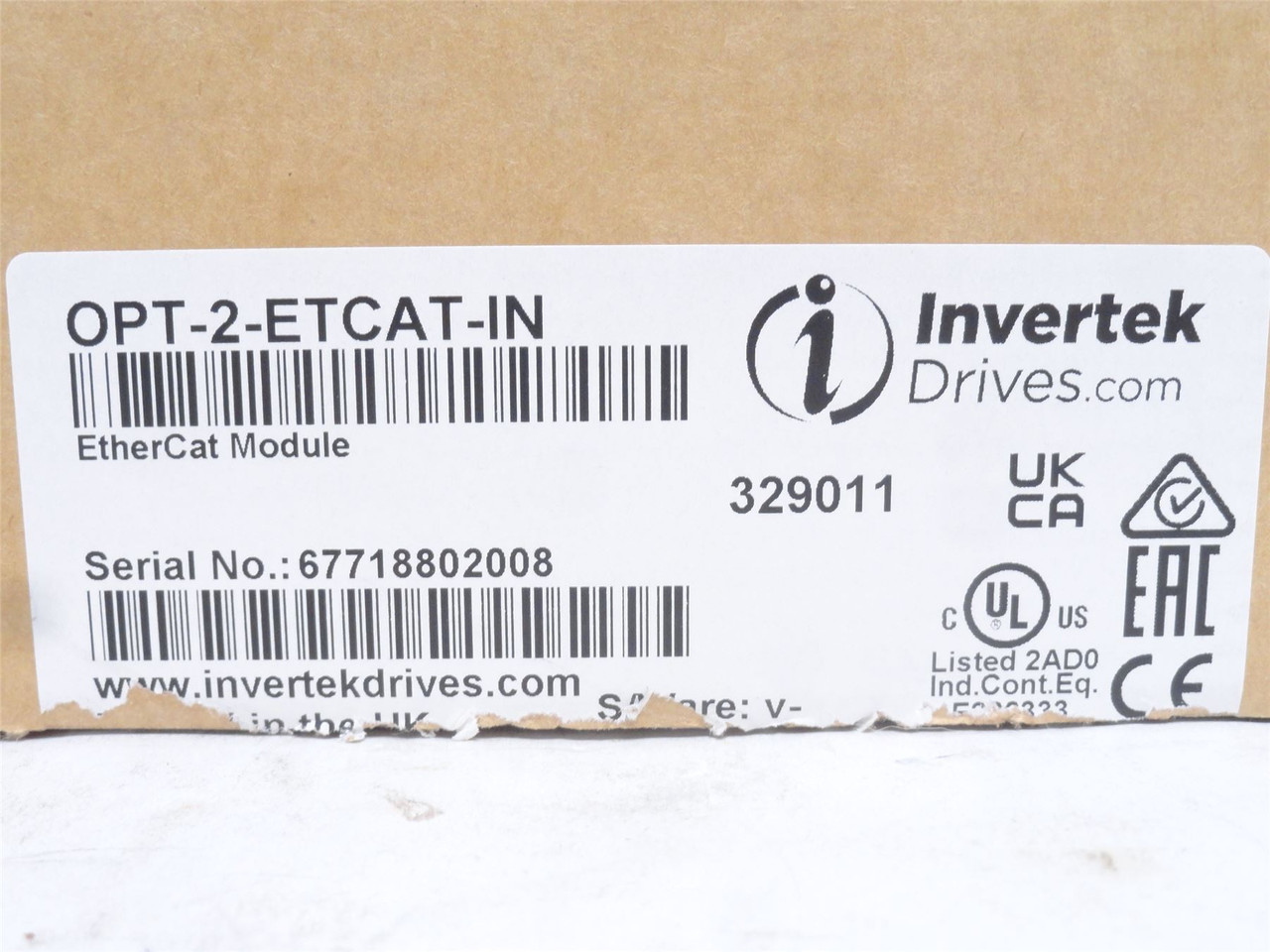 Invertek OPT-2-ETCAT-IN; EtherCAT Communication Module 3.3VDC