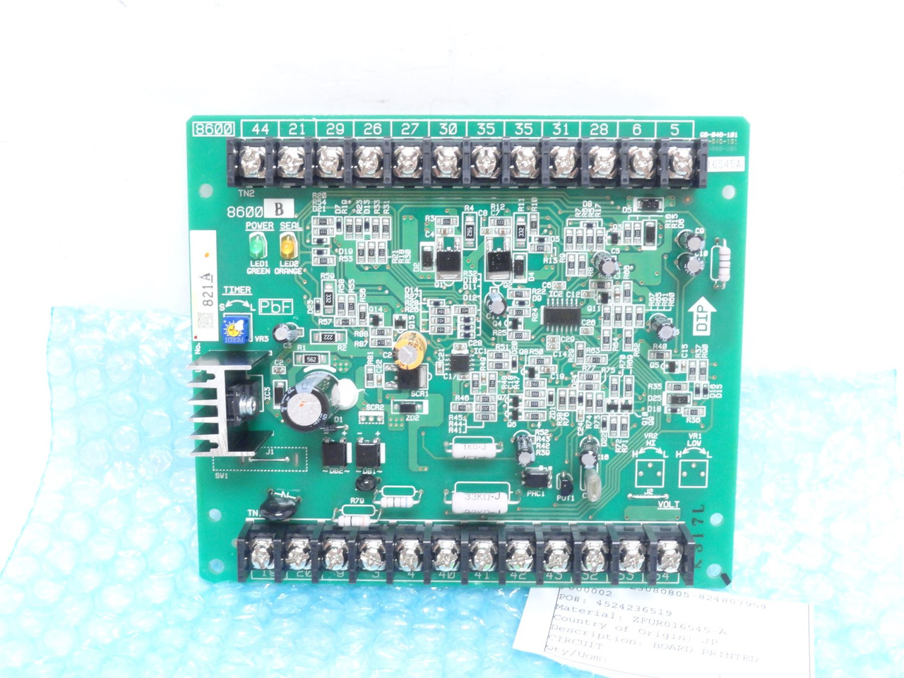 Cryovac ZFUR016545A; PC Board; F/VS-2