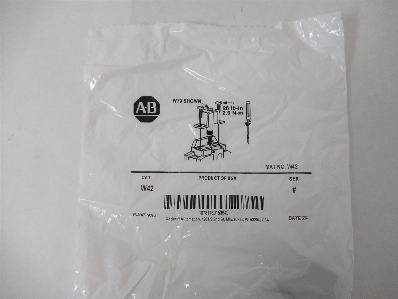Allen-Bradley W42; Overload Heater Element