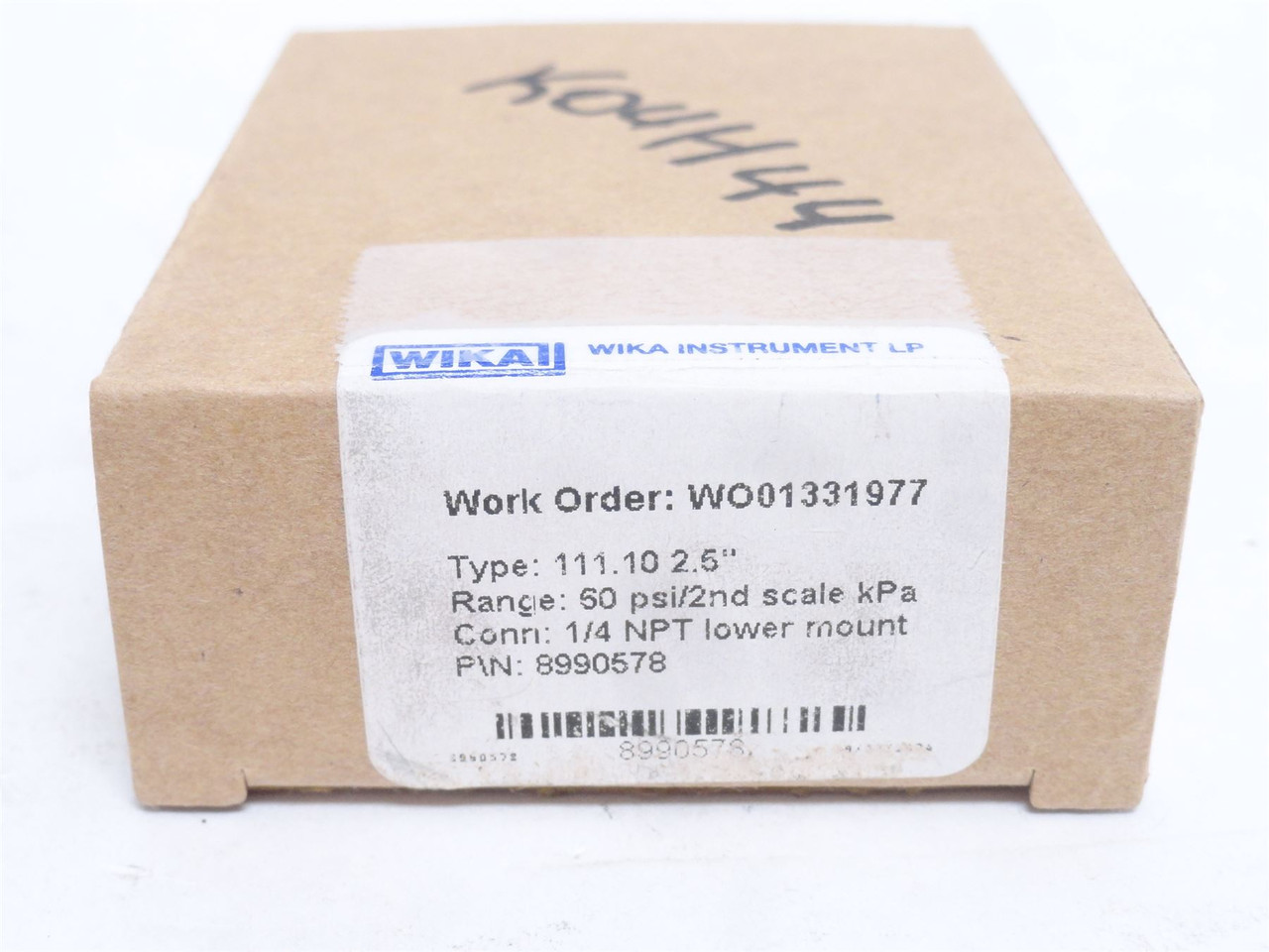 Wika 8990578; Dry Pressure Gauge; 0-60PSI; 2.5" Dial; 1/4NPT