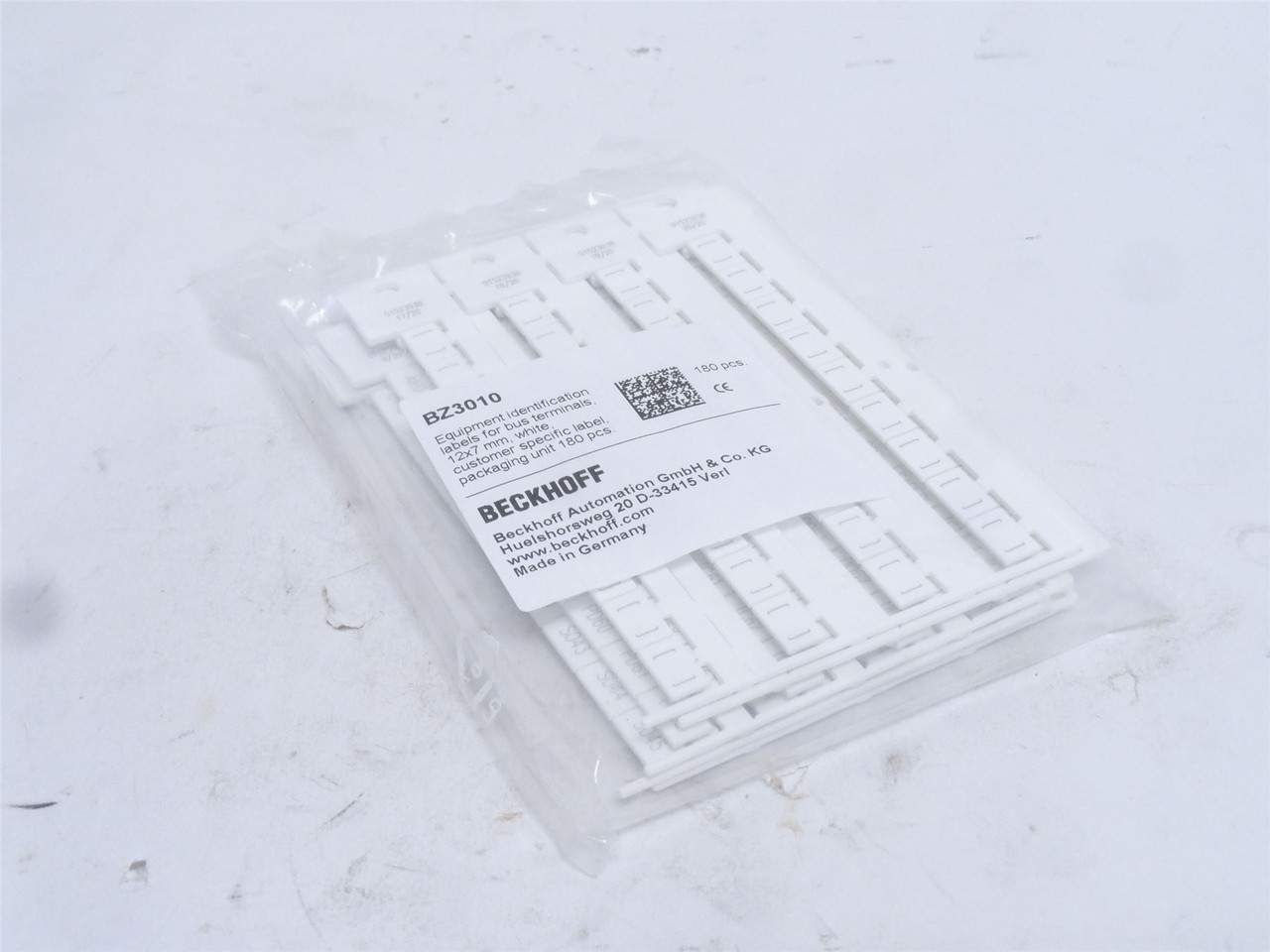 Beckhoff BZ3010; Contact labels; 12 mmx 7mm; 180 Pieces
