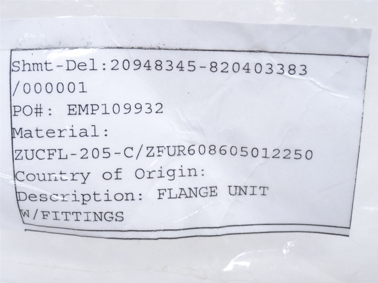 Cryovac ZFUR608605012250; Capped Flange Bearing; 1"ID; 2-Bolt