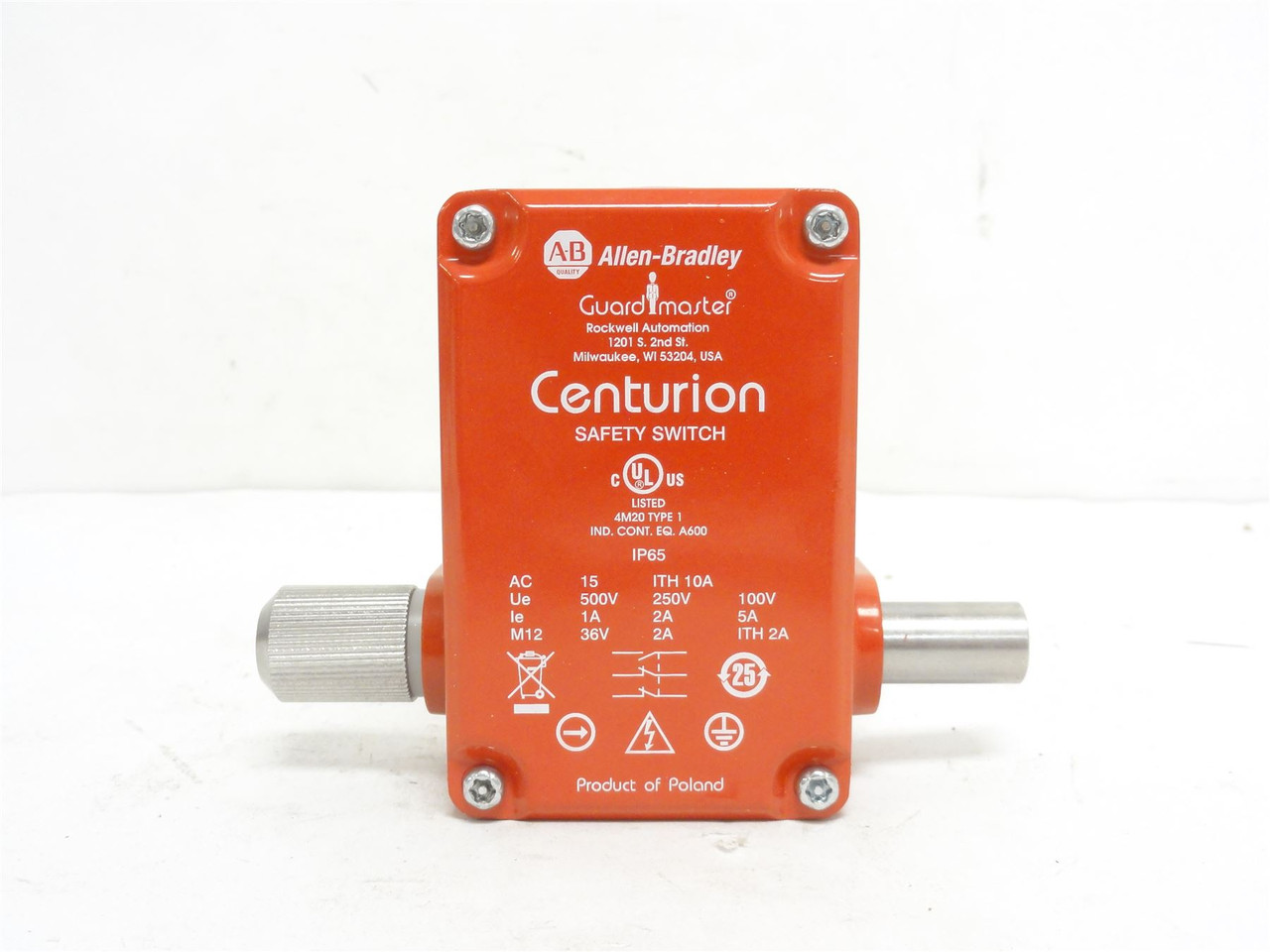 Allen-Bradley 440K-B04026; Safety Switch 10A; 250VAC; 1/2NPT