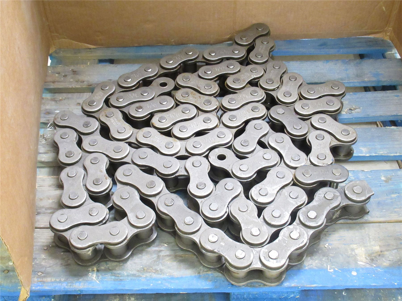 Renold 180A1X9FT; Roller Chain #180 2-Segments; 9'L; Cut-Link