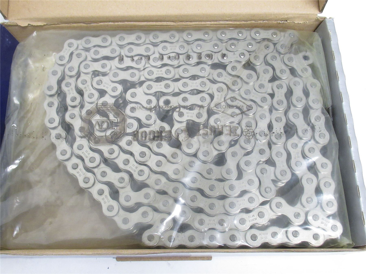 Renold 50A2SSX10FT; Double Roller Chain #50 SS 10'L No-ML