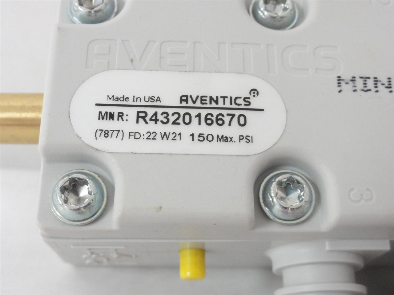 Aventics R432016670; Solenoid Valve; 5 Port; 3 Pos; 120V Coil