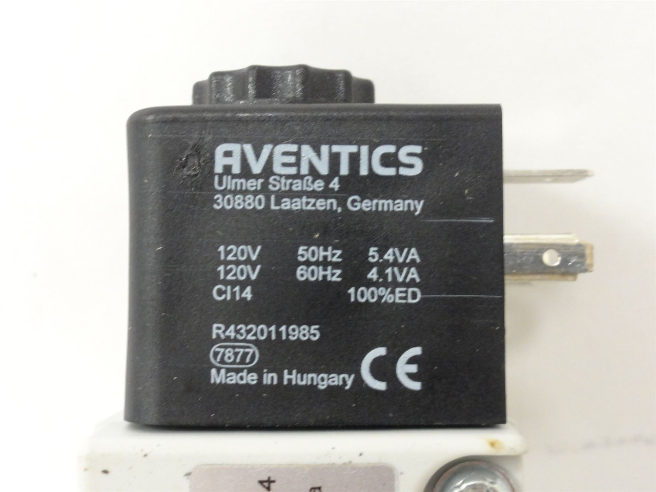 Aventics R432016670; Solenoid Valve; 5 Port; 3 Pos; 120V Coil