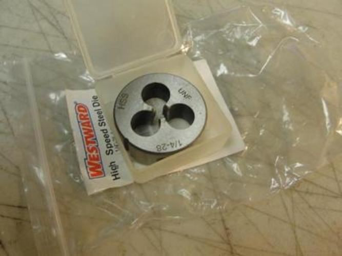 Westward 2LWY3; Round Solid Die; 1/4"-28; Right Hand