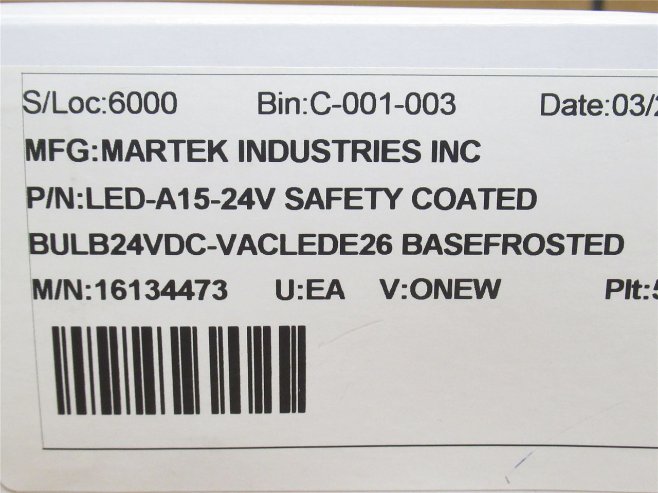 Martek LED-A19/12-34V; Frosted LED Bulb; 12-34V7\