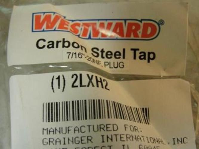 Westward 2LXH2; Hand Tap; 7/16"-20NF; Plug; Right Hand