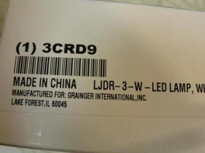 Lumapro 3CRD9; LED Lamp; Reflector; Color Neutral; Color Temp. 3500K