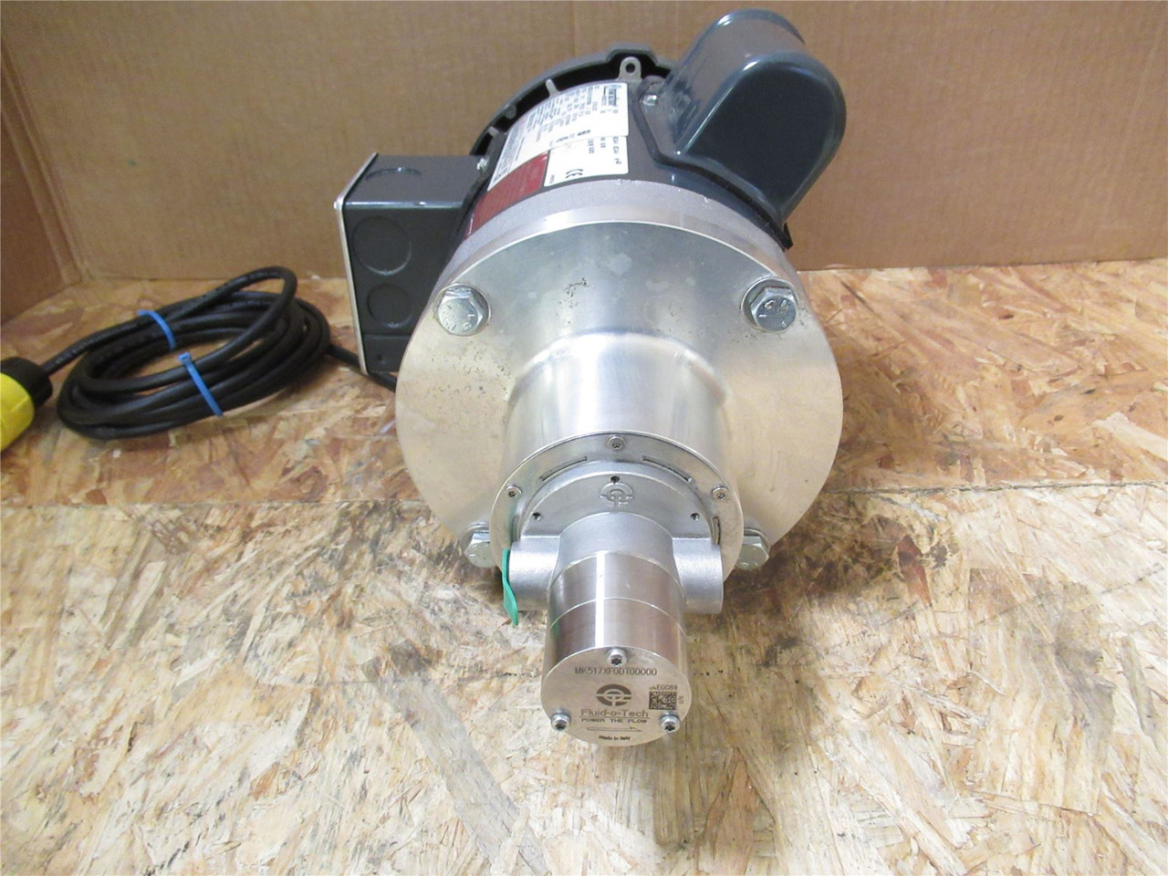 FluidTech MK517XF0DT00000; External Gear Pump W/Motor; 1/4NPT