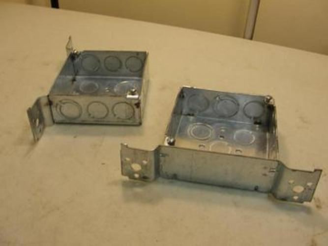 Raco 196; Square Box; 4" Long; 4" Wide; 1-1/2" Deep