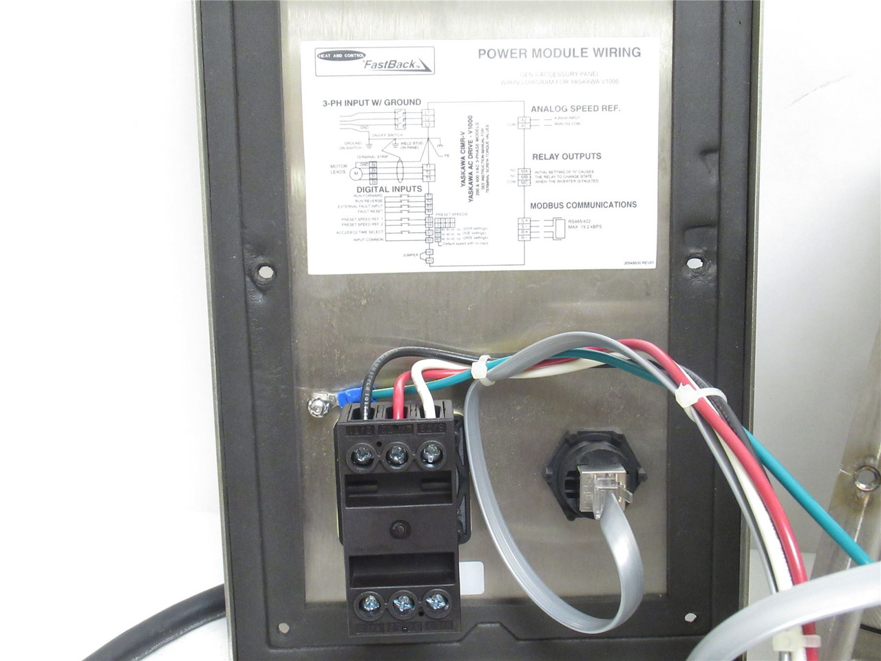 Yaskawa V1000; Vector AC Drive W/SS Enclosure 480V 3HP