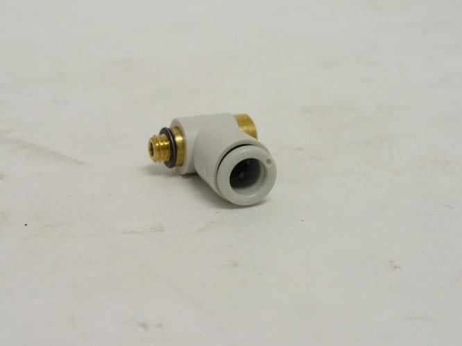 SMC KQ2VS06-M5A; Lot-2 Elbow Connector; M5 Male Thread; PTC 6mm