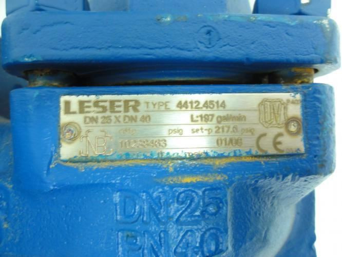 Leser 4412.4514; Safety Release Valve; In: 25mm; Out: 40mm