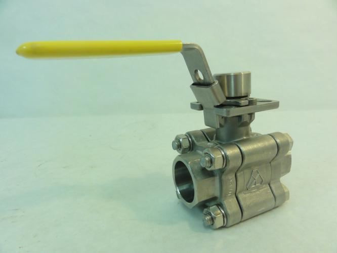 HSI SPH34SSBVKNSW; Kurnut Ball Valve; 3-Piece; SS; 3/4" Socket