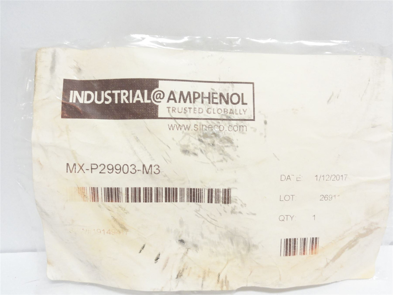 Amphenol MX-P29903-M3; Power Transfer Cable; 4-Pin; 3m Long