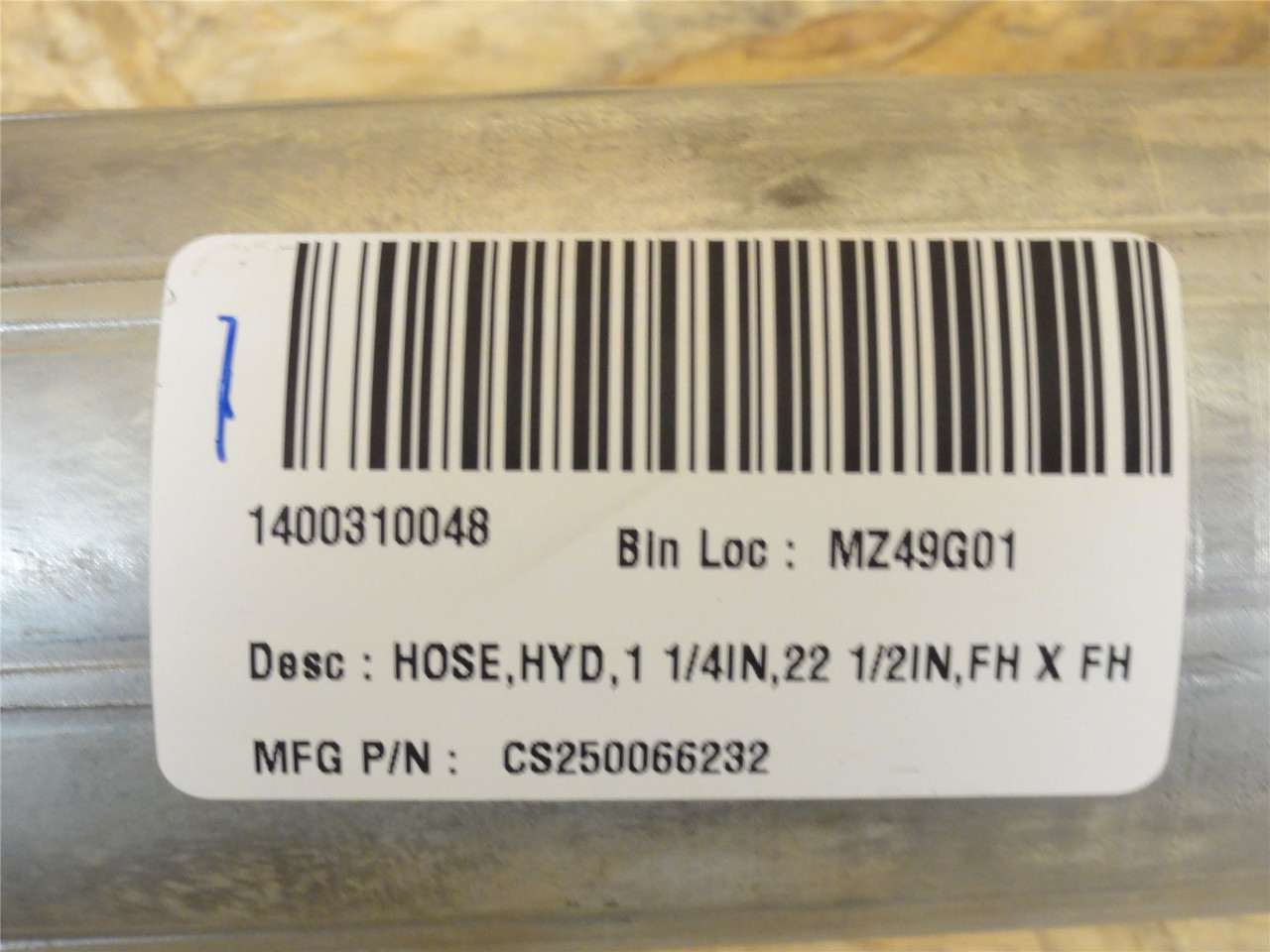 BYD CS250066232; Hose Assembly; 22-1/2" Long; 1-1/4" Tube Size