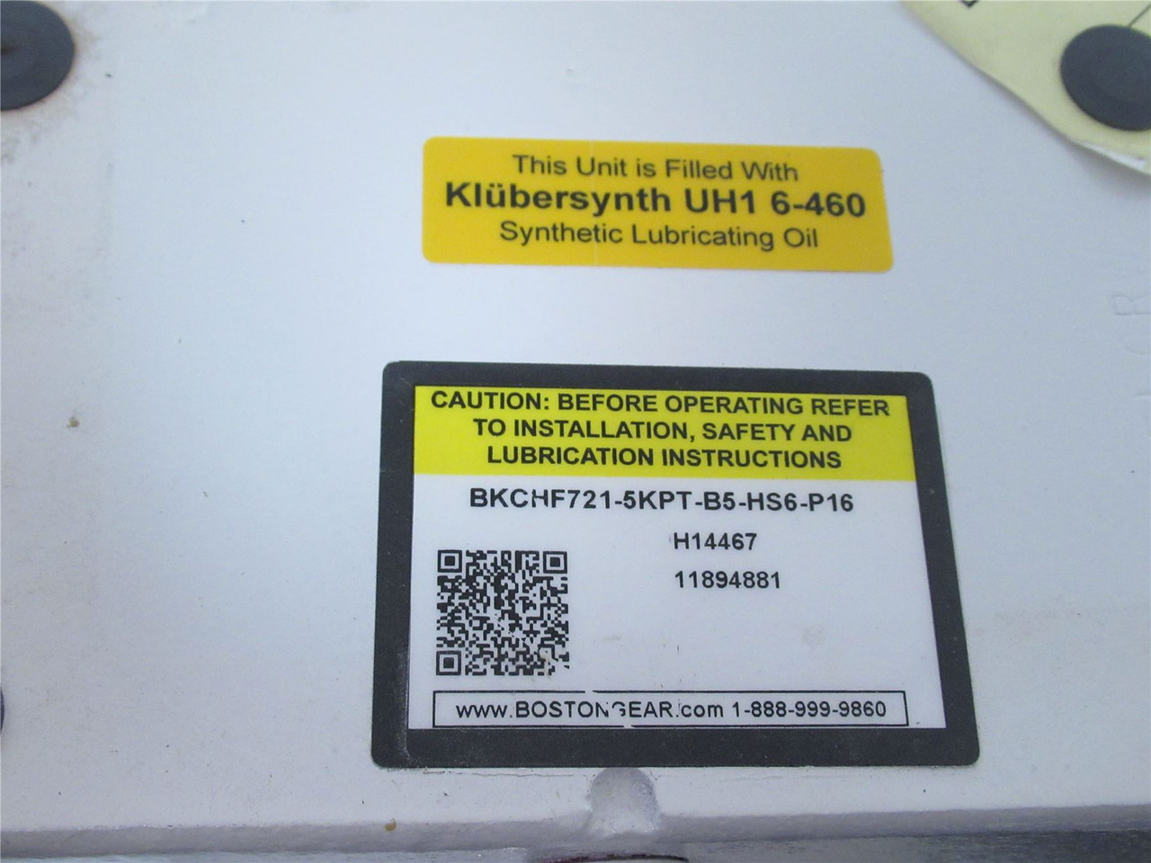 Boston Gear BKCHF721-5KPT-B5-HS6-P16; GearBox; 5:1 Ratio