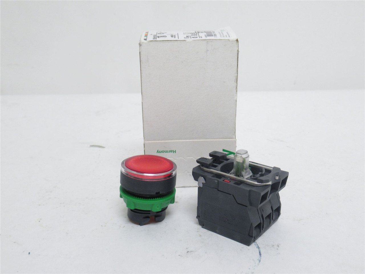 Schneider XB5AW34G5; Red Illuminated Push Button; 3A; 240V