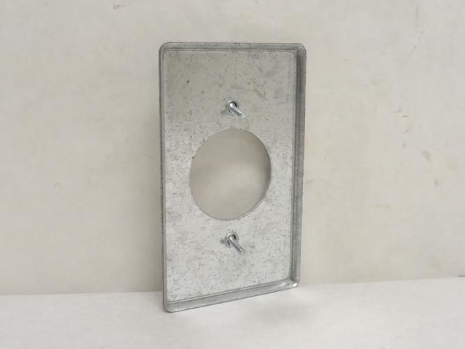 Oz FS-I-LRCS; Lot-2; Galvanized Cover Plate; 1-Gang; 1-5/8"ID