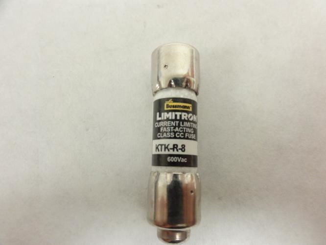 Limitron KTK-R-8; Fuse; Class CC; 600VAC; 8A