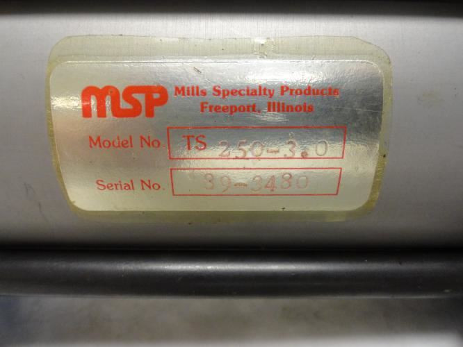 MSP TS250-3.0; Guided Air Cylinder; 3"ID x 5" Stroke