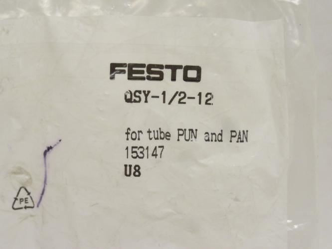 Festo QSY-1/2-12; Y-Fitting 153147; 12mm Tube x 1/2 NPT